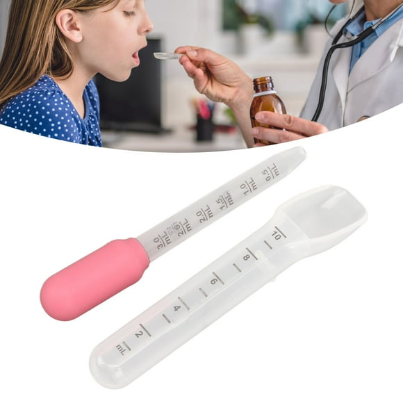 Liquid Medicine Dropper Spoon Kids Oral Medicine Dispenser Kit For Toddler, With Clear Scale, Easy To Use, Flexible And , Multi Functional Spoon, Safe Design, For Children