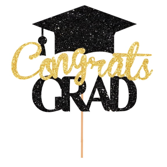 ACDANC Congratulations 2024 Graduation Cake Topper Graduation Season Birthday Cake Insert Congrats Grad Party Decor Supplies