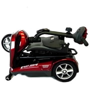 EV Rider Transport Move S21M Manual Folding Mobility Scooter - Lithium Battery Airline Friendly- Lightweight 49 lbs. Total Red, Assorted