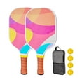 thumbnail image 3 of Pickleball Paddles Pickleball Racquets Includes 2 Rackets 4 Pickleballs Comfort Grip Professional Pickle Ball Racket for Kids Style S, 3 of 8
