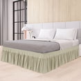 thumbnail image 2 of Unique Bargains Polyester Bed Skirt Durable 16 Inch Drop Easy Fit Wrinkle, Elastic Dust Ruffles Bedskirts, 2 of 7