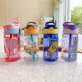 thumbnail image 4 of (p25) botella para beber para niños, taza con pajita para jardín de infantes, botellas de plástico creativas con pico de pato para niños pequeños, 4 of 5