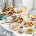 thumbnail image 5 of vancasso, Series Tulip, 32-Piece Porcelain Dinnerware Sets, Multicolour Dinner Set, Service for 8, 5 of 7