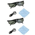 thumbnail image 2 of 2Pcs DLP Link 3D Glasses, 144Hz Active Shutter 3D Glasses, LCD Lens 3D Glasses Compatible With All 3D DLP Projectors, 3D Viewing Glasses, 2 of 8