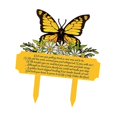 thumbnail image 4 of Placa conmemorativa para tumba, acrílica, resistente al agua, para decoración de cementerio, con forma de , para patio, funeral y exterior. Amarillo, 4 of 8