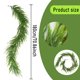 thumbnail image 3 of Artificial Norfolk Garland | Imitation Christmas Wreath | 180cm Long Plastic Greenery Garland | Realistic Dense Branches & Leaves | Flexible Hanging Rattan | Decorative Table Fireplace Wall Home, 3 of 7