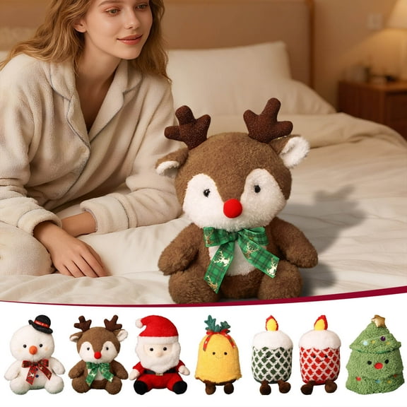 Viflosae Cute Stuffed Animals Small Gifts for Women Christmas Series Dolls for Kids - Christmas Tree Gift Box Ideal Children's Gifts Christmas Decorations