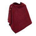 thumbnail image 2 of HongQid Women's Knitted Shawls Scarf Poncho Sweater with Buttons Lightweight Spring Fall Wraps, 2 of 6