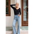 thumbnail image 4 of Women Long Sleeve Shirt Going Out Tops Casual Summer Outfits Black S, 4 of 8