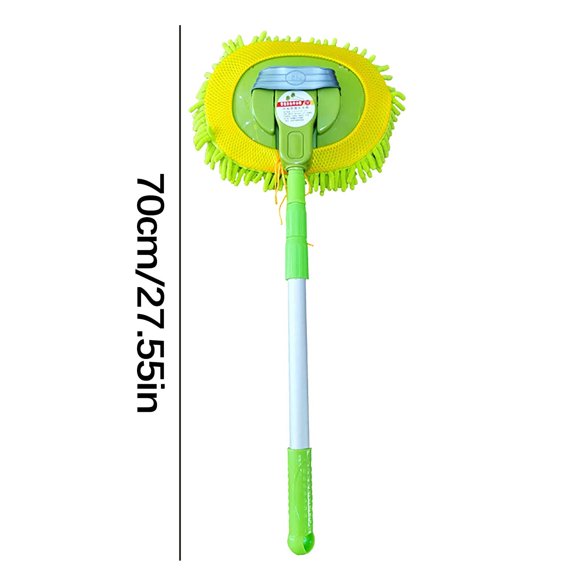 Qocolhg Car Wash Brush with Long Handle Car Accessories Car Cleaning Supplies for Washing Detailing Cars Truck, SUV, Rv, Trailer, Car Cleaning Kit Microfiber Sponge Duster Not Hurt Paint Scratch Free