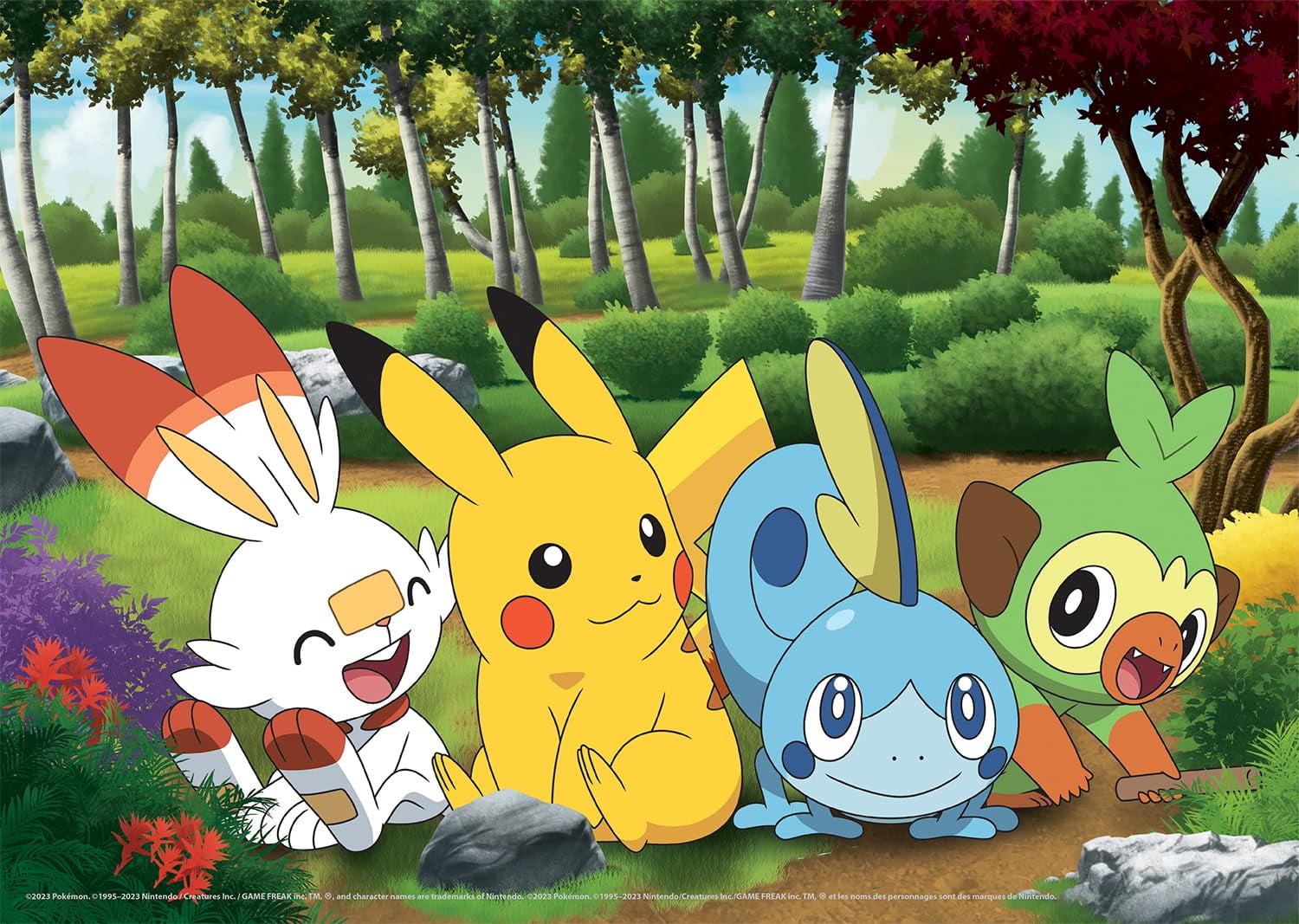 Buffalo Games Kids Pokemon 4-in-1 Multipack Interlocking Jigsaw Puzzles for Children Ages 6+