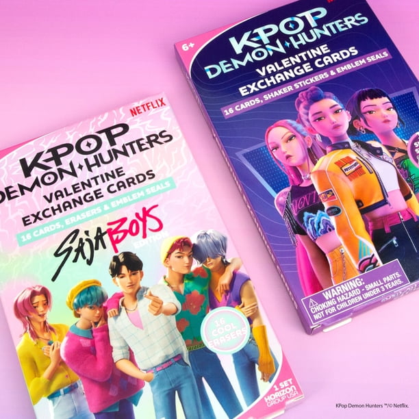 Netflix KPop Demon Hunters™ Valentine Exchange Cards — Saja Boys
