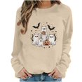 thumbnail image 3 of Aboser Lovely Halloween Sweatshirts for Women Graphic Shirt Classic Crewneck Tunics Warm Cozy Long Sleeve Pullover Sweatshirt Y2k Clothes, 3 of 7