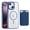 Darkblue, variant on 2 in 1 Wallet Case for iPhone 15, Compatible with Magsafe Clear Shockproof Magnetic Phone Case with Card Holder Bumper Anti-Yellowing Protective Cover for iPhone 15,Darkblue