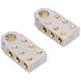 thumbnail image 3 of 2 terminales de batería de aleación de zinc conector positivo negativo universal de 0,7 pulgadas de diámetro del agujero, 3 of 8
