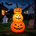thumbnail image 4 of Hvmvliv Halloween Inflatable Pumpkin Ghost Decoration 1.2M with Built-in Blower for Yard Garden Party Outdoor Scene Display, 4 of 6
