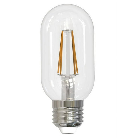 Bulbrite  Pack of (4) 5 Watt Dimmable Clear Filament T14 Medium (E26) LED Bulb - 450 Lumens, 2700K, and 90 CRI