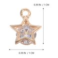 thumbnail image 3 of BRIGHTFUFU 90pcs Cubic Zircon Alloy Charm Pulsera Pendientes Pendientes Haciendo Suministro, 3 of 7