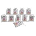 thumbnail image 4 of Darling Souvenir White Cute Baby Shower Party Supplies&nbsp;Drawstring Pouches&nbsp;Favor Bags 15 Pieces, 4 of 5