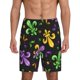 thumbnail image 1 of Balery Mardi Gras Carnival4 Pantalones cortos de pijama de punto de algodón para hombre con cinturilla y bolsillos-4X-Large, 1 of 6