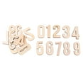 thumbnail image 2 of Tachiuwa 6x10 Pieces Natural Wood Wooden Numbers Shape Pieces for Kids Arts Crafts DIY, 2 of 9