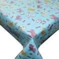 thumbnail image 2 of Cotton Tablecloth Animal Print Puppies Chase Ball and Bone Blue, 2 of 3