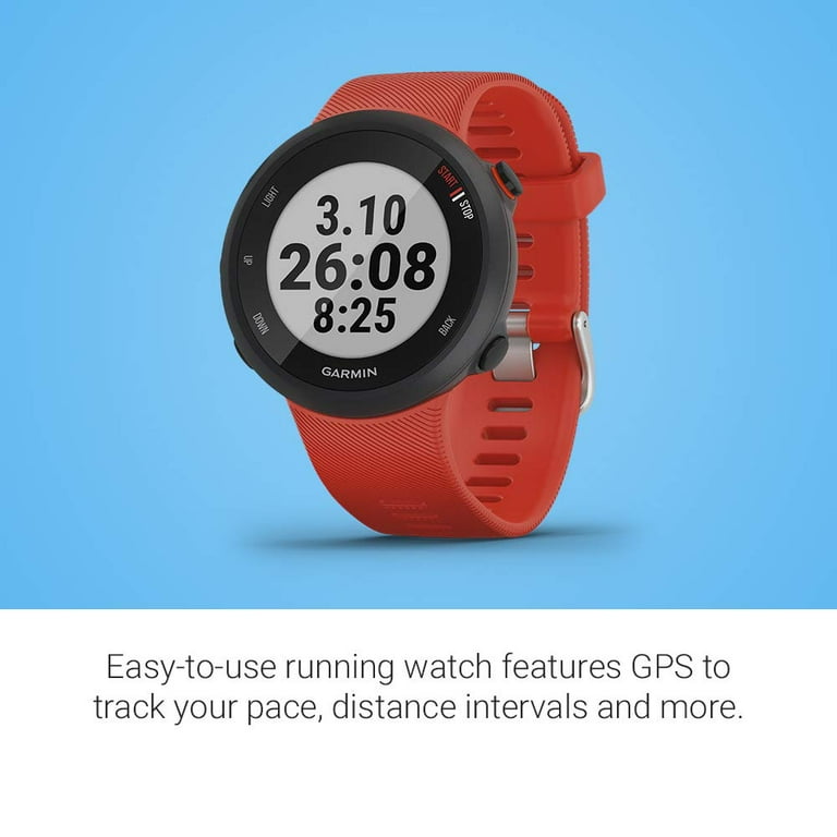 Best Buy: Garmin Forerunner 45 GPS Smartwatch 42mm Fiber-Reinforced Polymer  Lava Red 010-02156-06