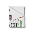 thumbnail image 2 of Harvest Soft Flannel Fleece Throw Blanket, Drawing Food Pumpkin Pepper Carrot Onion Eggplant Potato Radish Avocado, Cozy Plush for Indoor and Outdoor Use, 70" x 90", Multicolor, by Ambesonne, 2 of 5