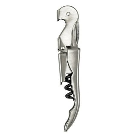 - True Stainless Steel Double Hinged Corkscrew