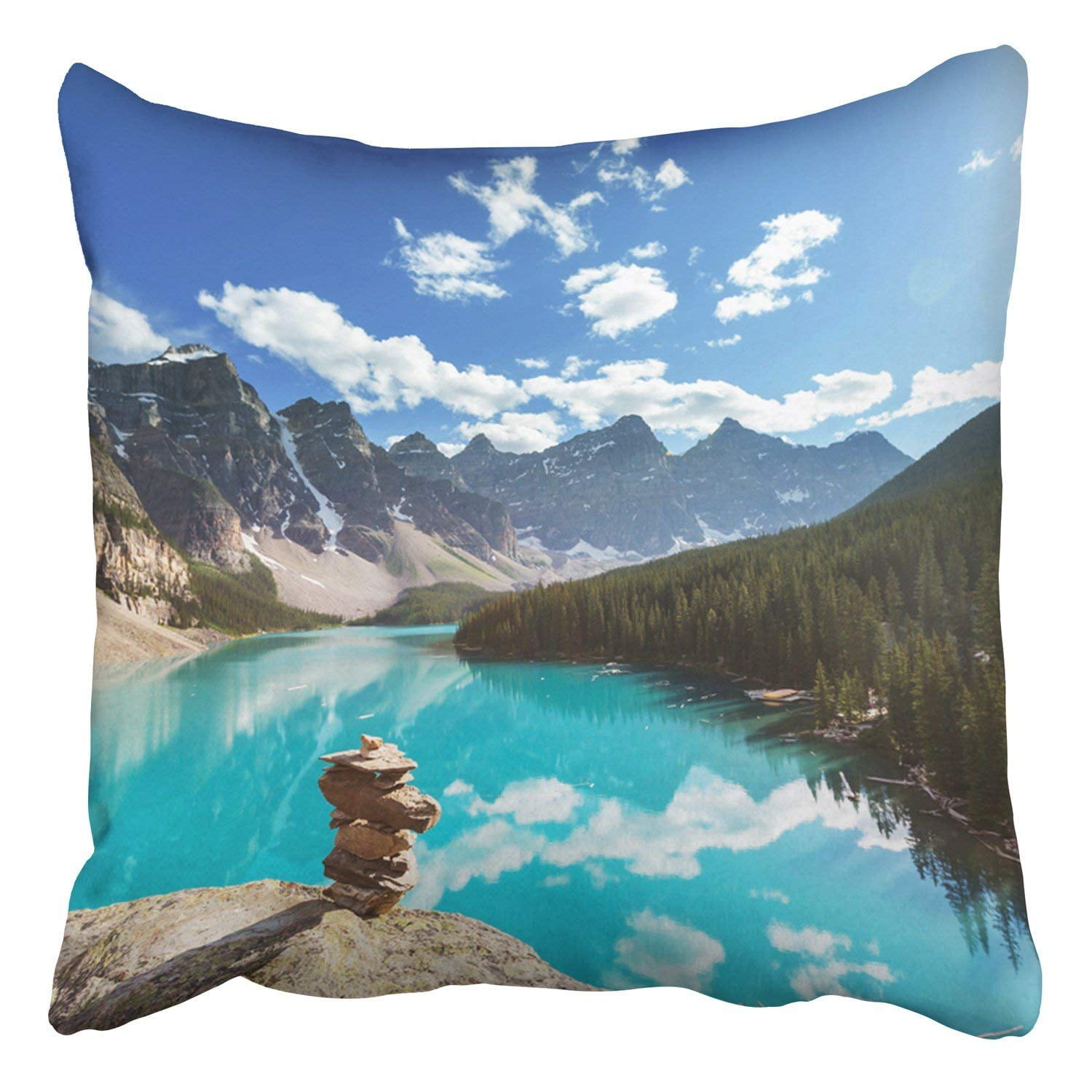 ARTJIA Beautiful Moraine Lake In Banff National Park Canada Pillowcase
