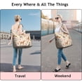 thumbnail image 5 of Pitbull Dog and Flower Floral Travel Tote Bags for Women Carry On,Large Weekender Bags for Women Travel,Multi Functional Duffle Bag for Work,Shopping,Sports, 5 of 5