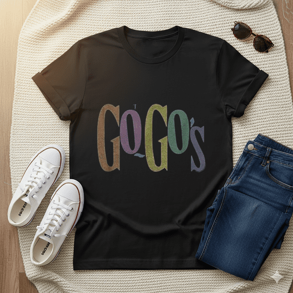 The Go-Go's Classic Band Logo 80s Rock Music Graphic Unisex T-Shirt, up to Size 5XL