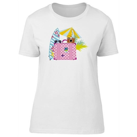 Summer Equipment Doodles T-Shirt Women -Image by Shutterstock, Female XX-Large