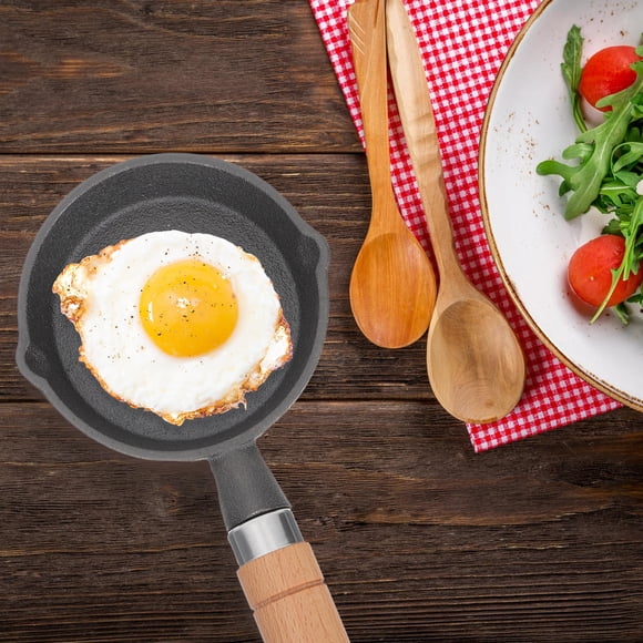 CIMAXIC Sartén Ideal Para Desayunos En Casa Con Mango Suave Y Acabado Antiadherente Negro
