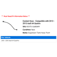 thumbnail image 2 of Coolant Hose - Compatible with 2013 - 2015 Audi A4 Quattro 2014, 2 of 2