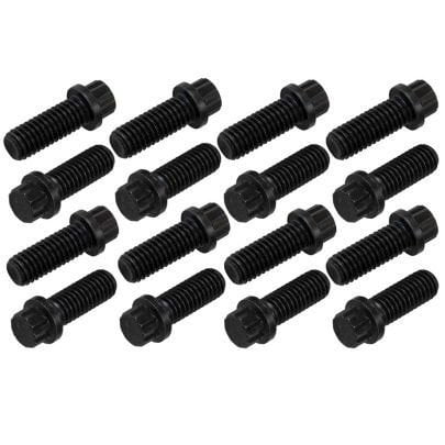 Moroso Exhaust Header Bolt Kit 12pt 3/8-16 x 1.00 16pk