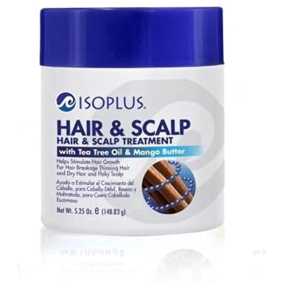 ISOPLUS Hair and Scalp Treatment with Tea Tree Oil Mango Butter (5.25 oz)