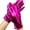 Hot Pink, variant on Womens Gloves Shimmer Finish Wrist Length Formal Design with Smooth Finish for Formal Occasions Stage Looks and Special Events Women's Gloves