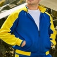thumbnail image 2 of Men‘s 2 Piece Tracksuits Long Sleeve Stand Collar Sweatshirt + Pants, 2 of 7