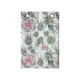 thumbnail image 1 of Plant Watercolor Hanging Pocket Organizer, Top View Botanical Cactus and Floral, Printed Polyester Storage Bag with Pockets, 14" x 20", Reseda Green Pale Pink, 1 of 2