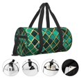 thumbnail image 3 of Easygdp Green Mosaic Glass Bolsa de Viaje, Bolsa de Mano, Bolsa de Gimnasio, Bolsa de Equipaje para Viaje, 3 of 6