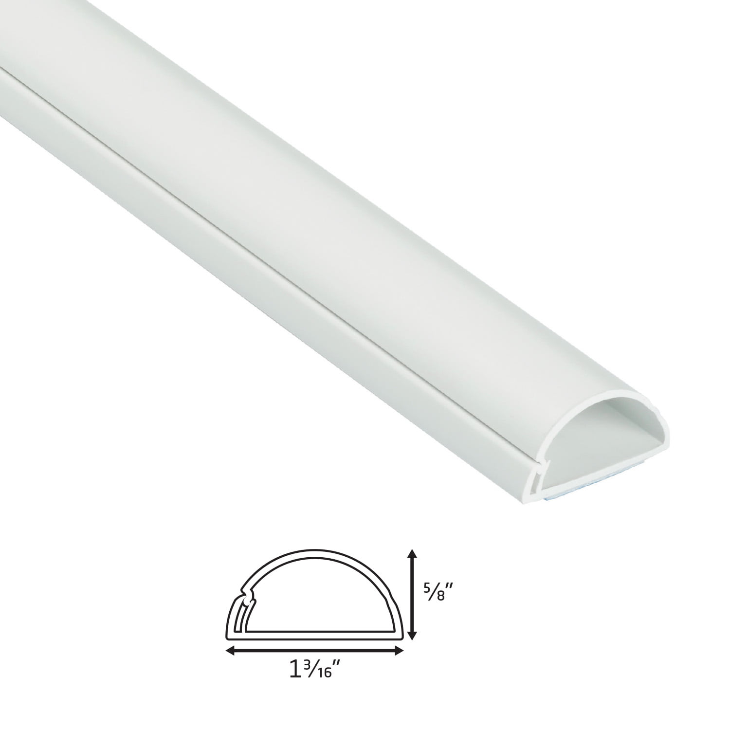 D-Line 3008442 39 in. PVC Cord Cover White