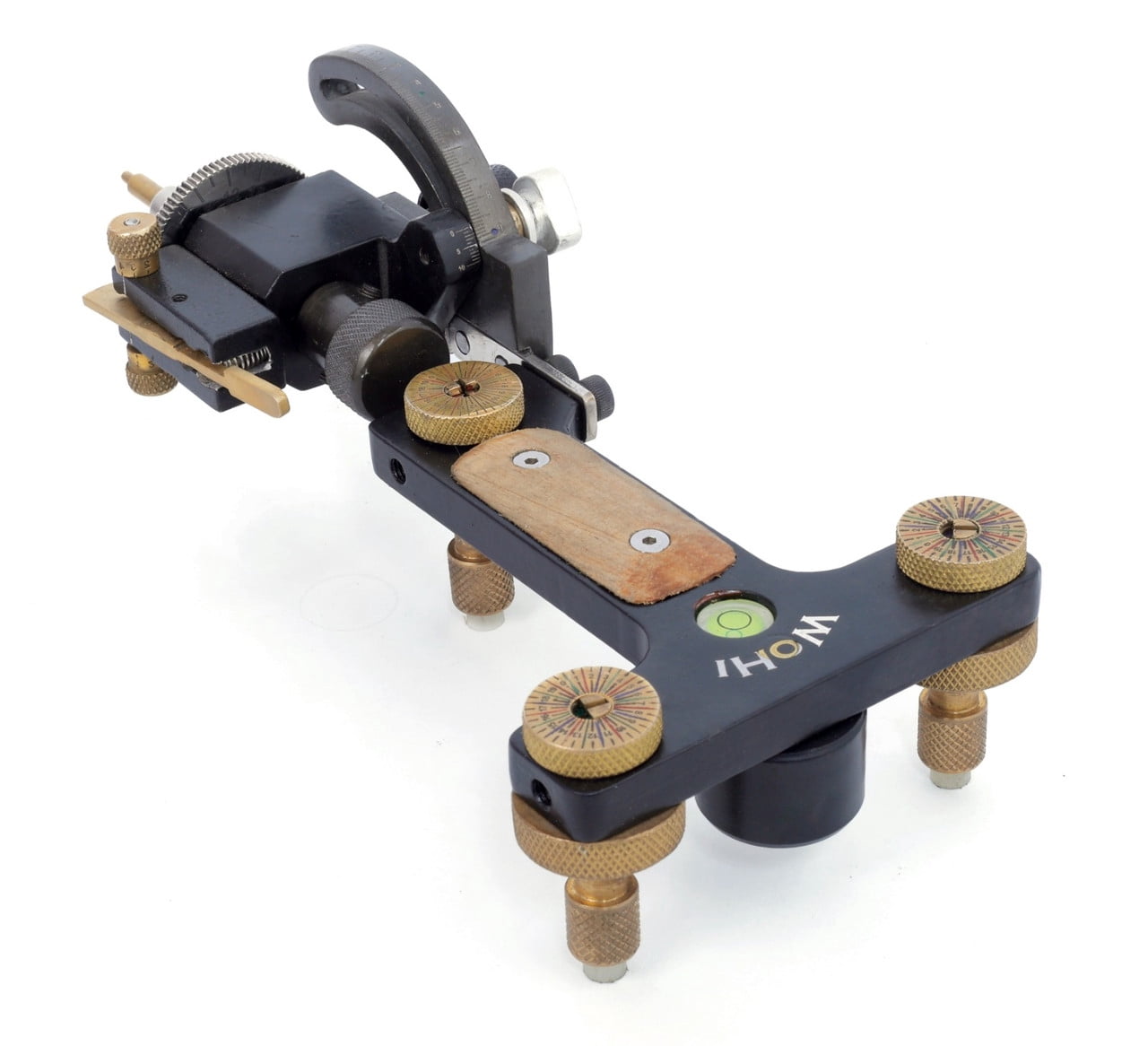 Wohi Gemstone Advanced Faceting Machine with Brass Bush inserted in Quill Housing for Precision in Lapidary and Gemstone Cutting