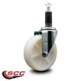 thumbnail image 2 of 5 Inch Nylon Wheel Swivel 1-1/8 Inch Expanding Stem Caster SCC, 2 of 2
