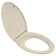thumbnail image 2 of American Standard Contemporary Slow-Close Elongated Closed Front Toilet Seat with TriVantage in Bone, 2 of 6