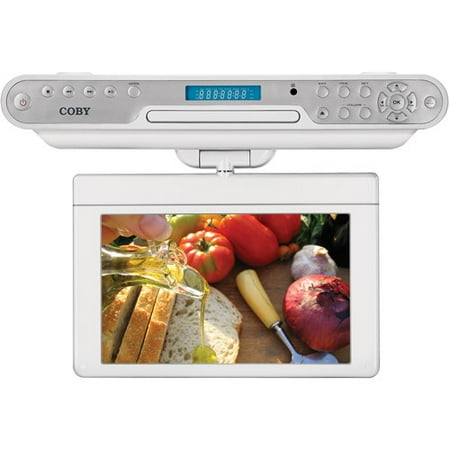 coby ktfdvd1093svr under cabinet lcd tv dvd combination with radio