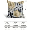thumbnail image 5 of Blue Yellow Pillow Covers 20x20 Set of 2 Boho Design Gray Polka Dot Throw Pillows Modern Art Trendy Print Decorative Outdoor Pillowcase Square Cushion Cover Linen Pillow Case for Home Sofa Couch Bed, 5 of 6