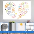 thumbnail image 7 of JILhome 72" x 39" Foldable White Board, 6' x 3' Magnetic Dry Erase Board, Large Marker Board with Marker Tray for Office, Home, School, Kitchen, Silver Aluminum Frame, 7 of 7