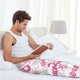 thumbnail image 5 of Fotbe Breast Cancer Pink Ribbons Awareness (2) Pantalones de Pijama para Hombre, Pantalones de Dormir, Pantalones de Casa con Cintura Ajustable y Bolsillos-Small, 5 of 6