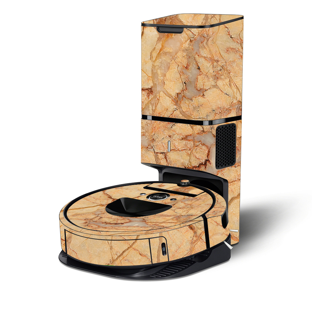 Marble Collection of Skins For Roomba i7+ Robot With Tower Coverage